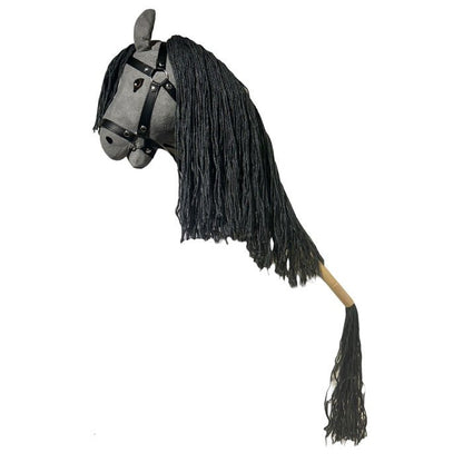 ByToiZZ Steckenpferd mit offenem Mund, grau