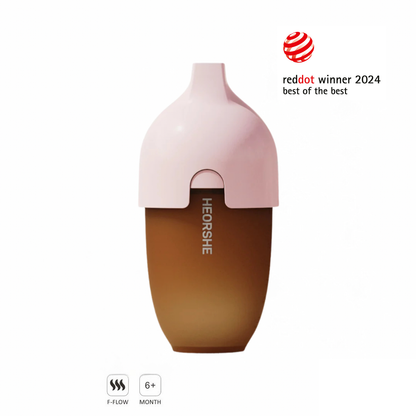 Weithals Babyflasche 240ml Rosa | HEORSHE