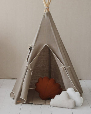 Tipi- und Mattenset „Natural Linen“