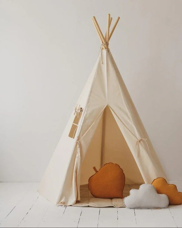 Kinder Spielzelt (Tipi-Zelt) Beige | Moi Mili