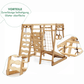 6 in 1 Indoor Spielplatz: Schaukel, Rutsche, Seil und Treppe