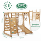 6 in 1 Indoor Spielplatz: Schaukel, Rutsche, Seil und Treppe