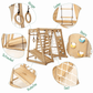 6 in 1 Indoor Spielplatz: Schaukel, Rutsche, Seil und Treppe