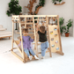 6 in 1 Indoor Spielplatz: Schaukel, Rutsche, Seil und Treppe