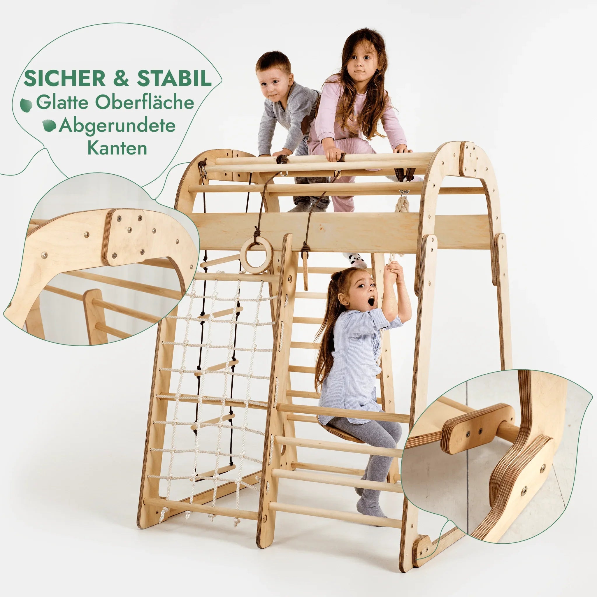 Goodevas 6in1 Indoor & Outdoor Spielplatz – Klettergerüst