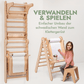 7 in 1 Kletterwand Indoor: Sprossenwand, Schaukel, Rutsche, Maltafel, Kinderstuhl etc.