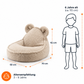 Kinder Sitzsack Bär aus Premium Vliesstoff | Wigiwama
