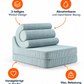 Kindersessel Flipster 2in1 Sessel & Bett aus Teddystoff | Wigiwama