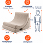 Kindersessel MOON aus Premium Teddystoff | Wigiwama