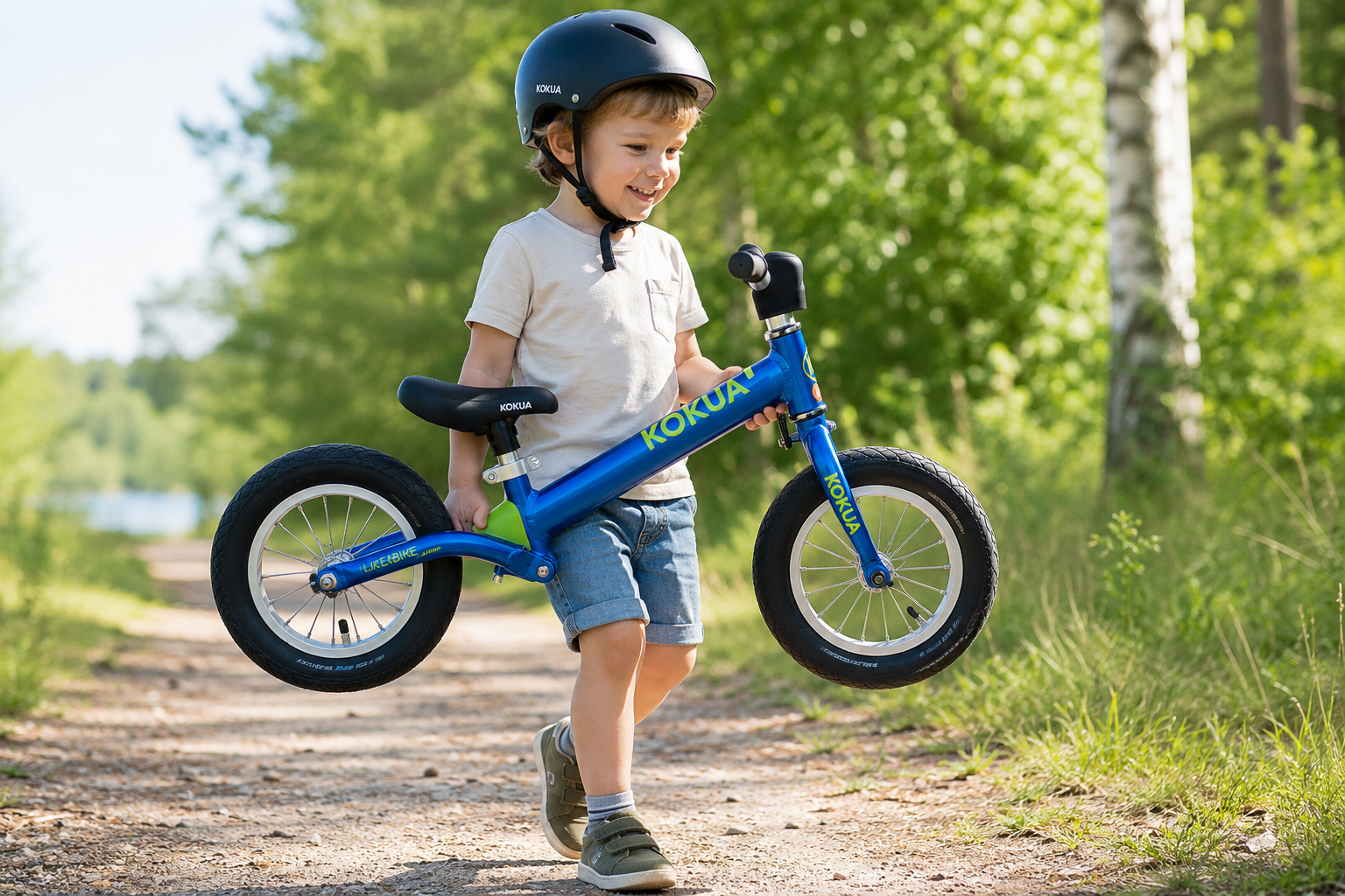 LIKEaBIKE Jumper 14 – Laufrad für Kinder ab 3 Jahren mit Federung