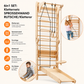 Montessori 6in1 Kletterwand Indoor – Sprossenwand mit Schaukel & Rutsche | Goodevas