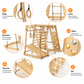 Montessori Klettergerüst 6-in-1 Indoor mit Rutsche | Goodevas