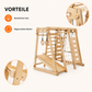 Montessori 6in1 Indoor Spielplatz – Klettergerüst mit Schaukel & Rutsche | Goodevas
