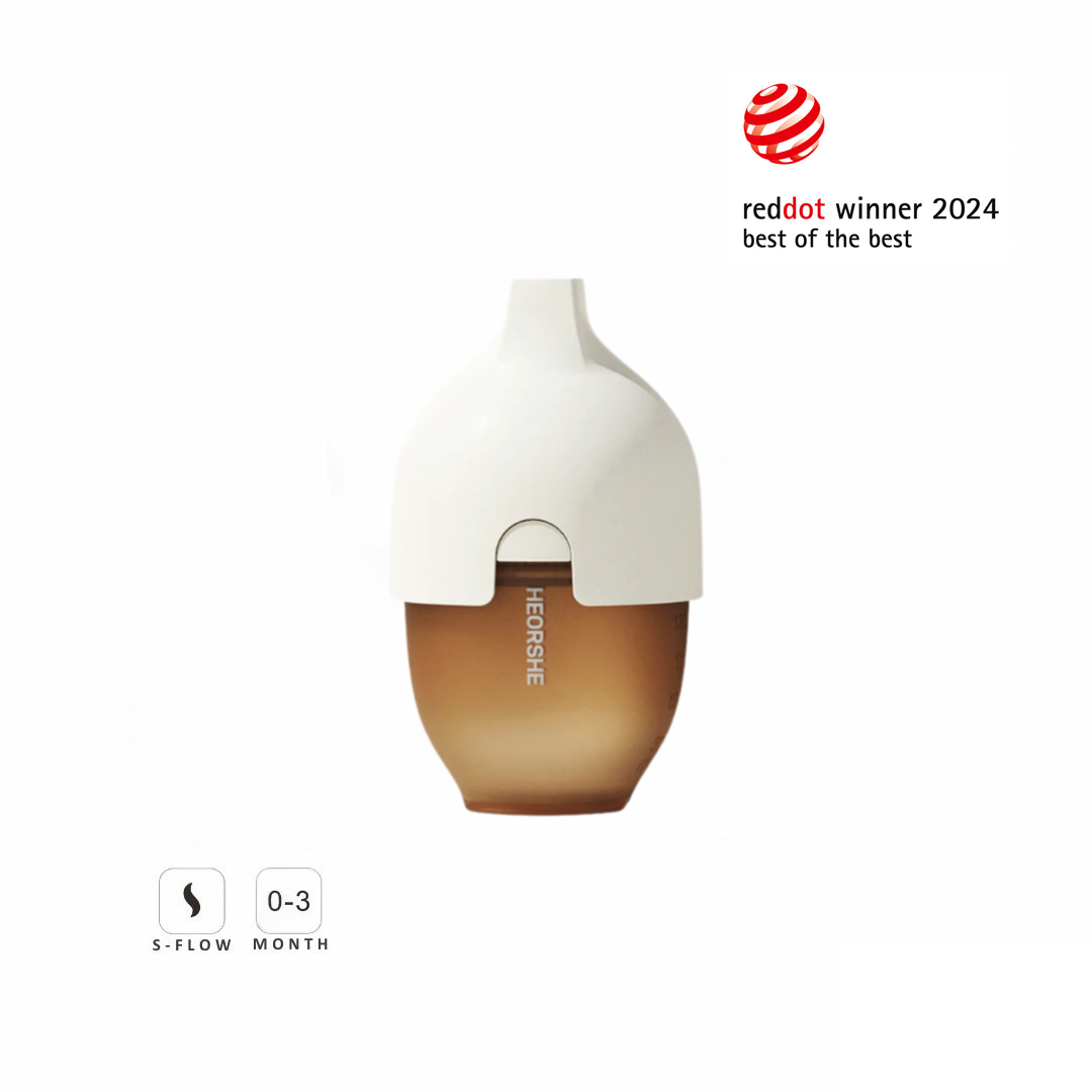 Weithals Babyflasche 160ml Weiß | HEORSHE