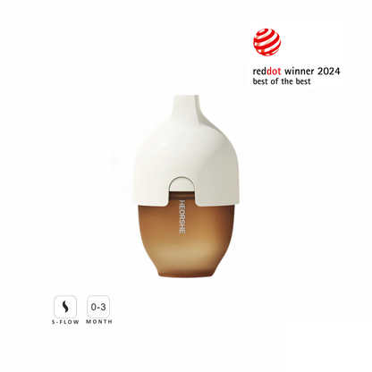 Weithals Babyflasche 160ml Weiß | HEORSHE