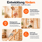 Montessori 7in1 Kletterwand Indoor – Sprossenwand mit Schaukel, Rutsche & Maltafel | Goodevas