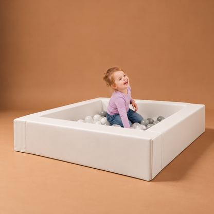 Softplay Bällebad für Kinder Indoor & Outdoor Weiß | IGLU