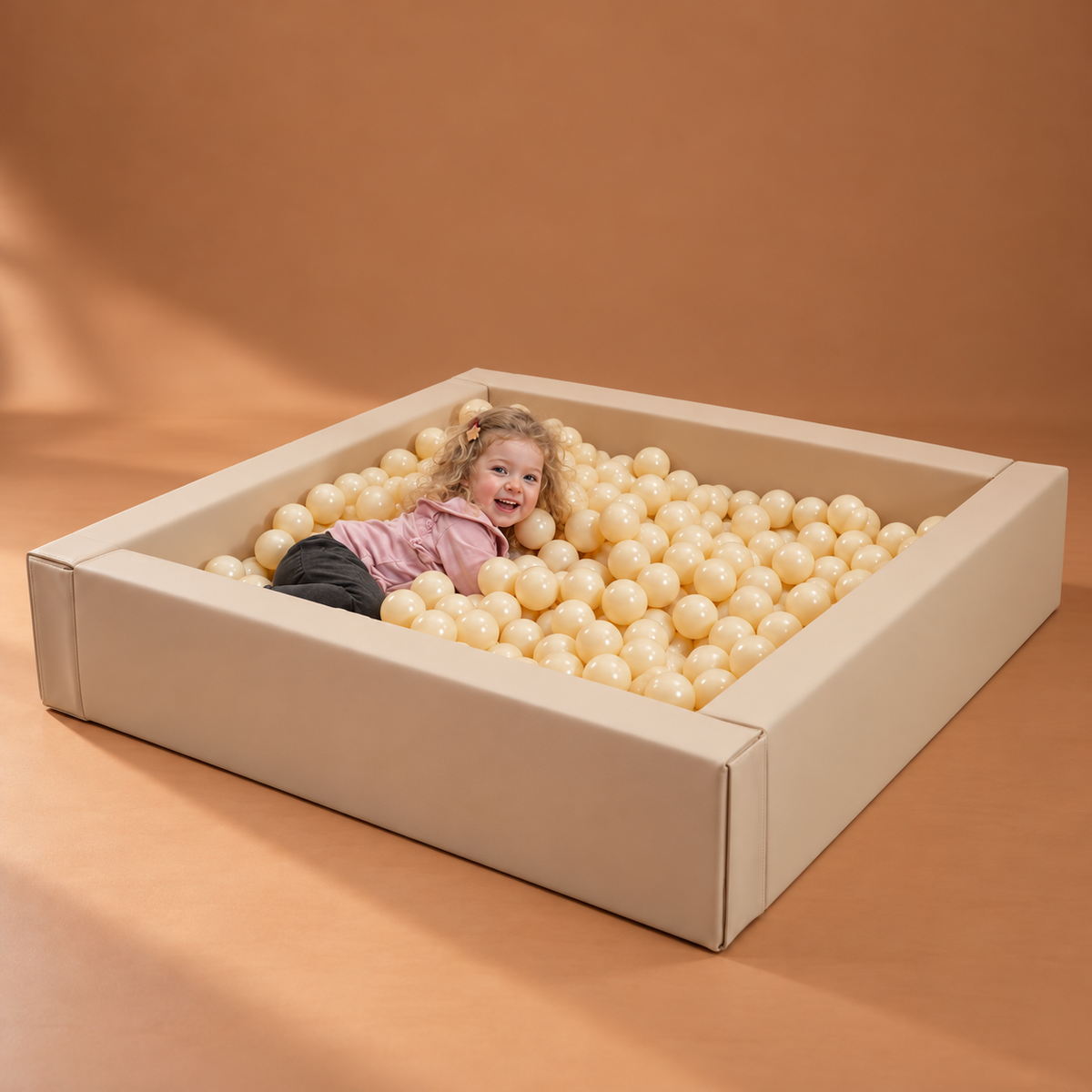 Softplay Bällebad für Kinder Indoor & Outdoor Beige | IGLU
