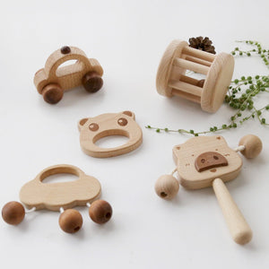 8-in-1 Holzspielzeug-Box - vielseitiger Spielspaß für Babys