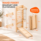 Montessori Kletterwand 6-in-1 mit Rutsche & Schaukel | Goodevas