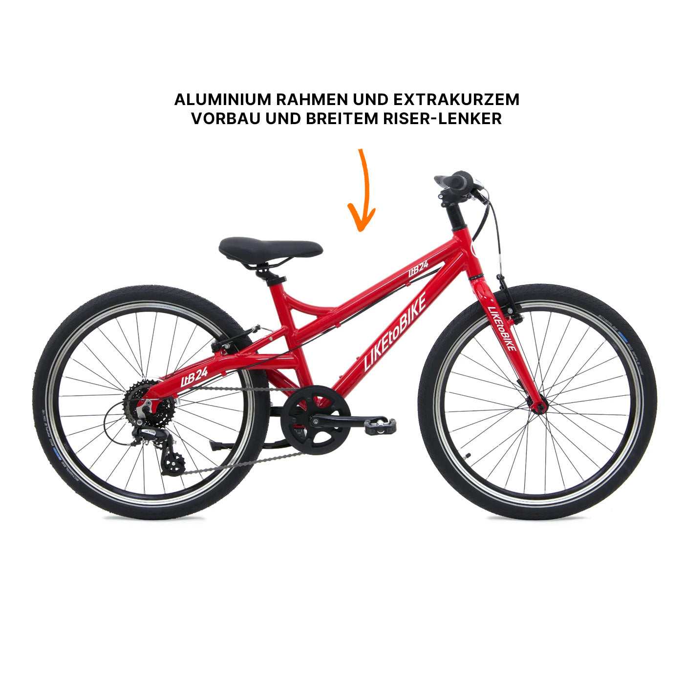 LIKEtoBIKE 24 SR Kinderfahrrad mit Drehgriff – verysuperb