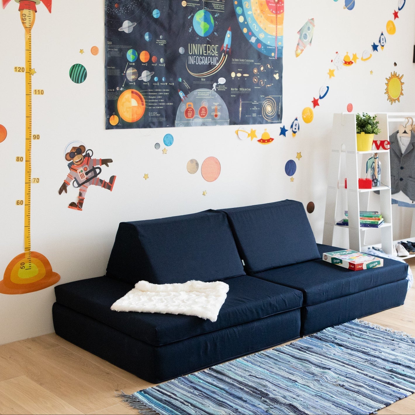 Monboxy Aktivitäts Spielsofa Navy Blau | IGLU