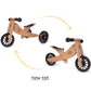 Montessori 2-in-1 Laufrad & Dreirad aus Holz Tiny Tot