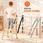 Lernleiter Montessori Beige – Kinderhocker & Kletterhilfe | Goodevas