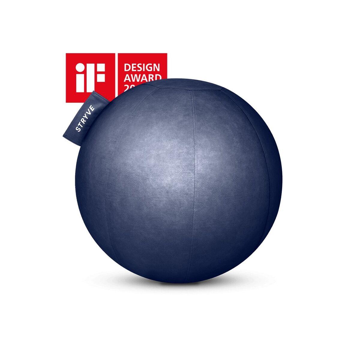 Active Ball stryve Lederstoff- If Design Award (Royal Blue 70 cm) - verysuperb