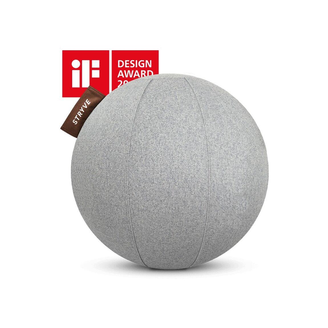 Active Ball stryve – Wollfilz - If Design Award - Light Grey 70 cm - verysuperb