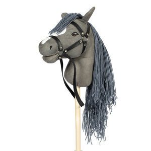 Hobbypferd offenes Maul grau