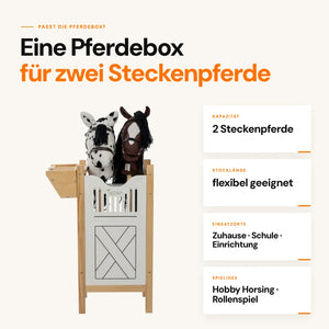 Pferdebox für 2 Steckenpferde – Aufbewahrung Hobby Horse | by ASTRUP