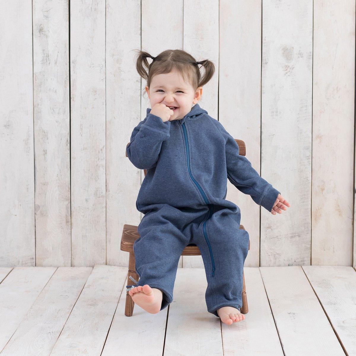 Baby-Overall mit Reißverschluss in Indigo - verysuperb