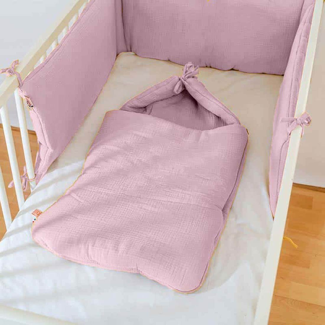 Babynest aus Bio-Baumwolle Rosa - verysuperb