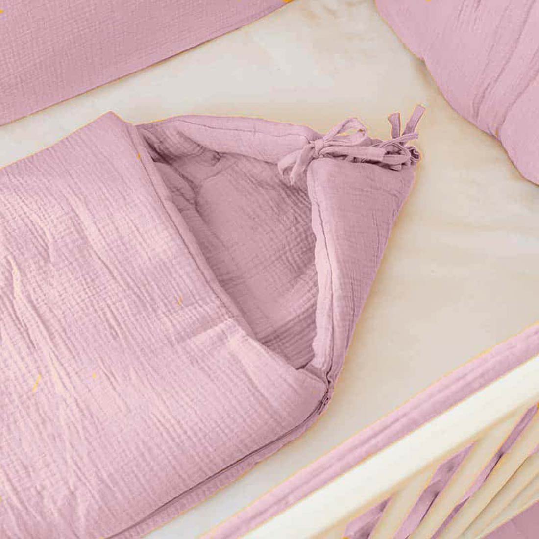 Babynest aus Bio-Baumwolle Rosa - verysuperb