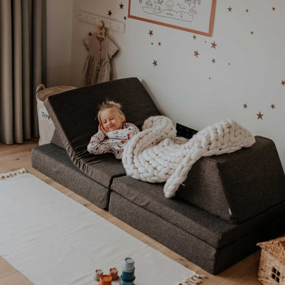 Monboxy Aktivitäts Spielsofa Dunkelbraun | IGLU