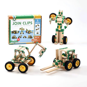 JOIN CLIPS Fahrzeug-Abenteuer-Builder-Set Konstruktionsspielzeug