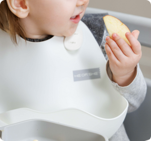 Silikon-Lätzchen Grau | HEORSHE