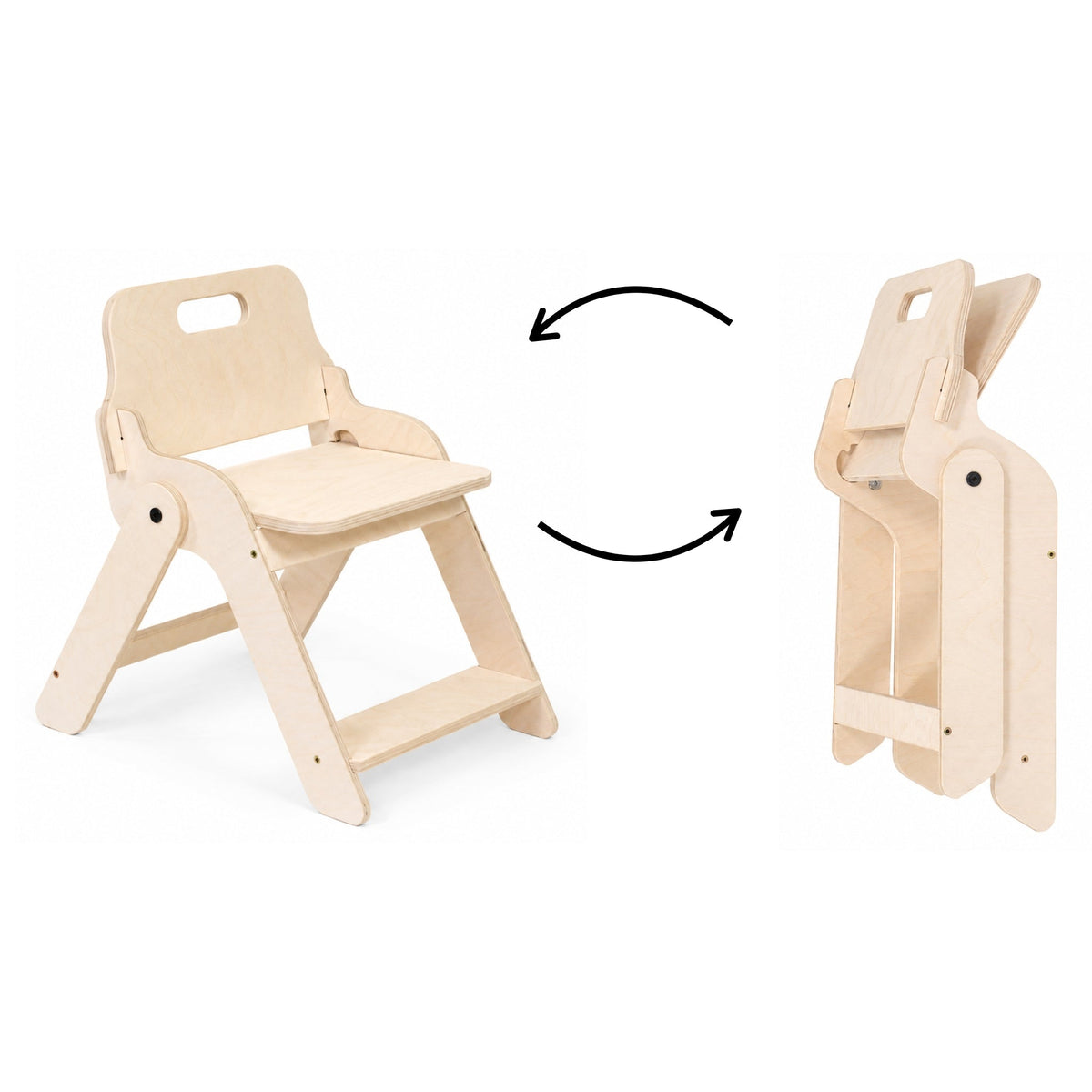 leg&go klappbarer Kinderstuhl mit Rückenlehne, 30 cm Sitzhöhe, passend zum Kinder-Zeichentisch
