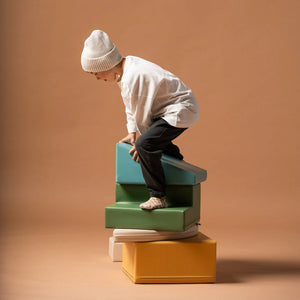 5-teiliges Softplay Bausteinset Pastelltürkis | IGLU