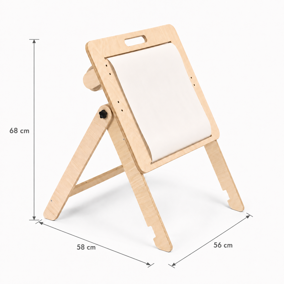 leg&go klappbarer Kinder-Zeichentisch mit Papierrolle, 3-in-1 Maltafel und Aktivitätstisch Masse
