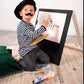 Wooden Chalkboard Easel for Kids