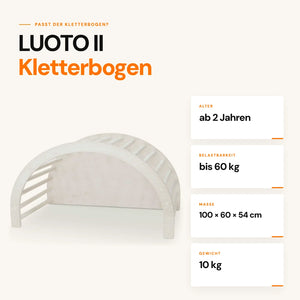 LUOTO II Kletterbogen Premium – Montessori Kletterbogen für Kinder | Fitwood