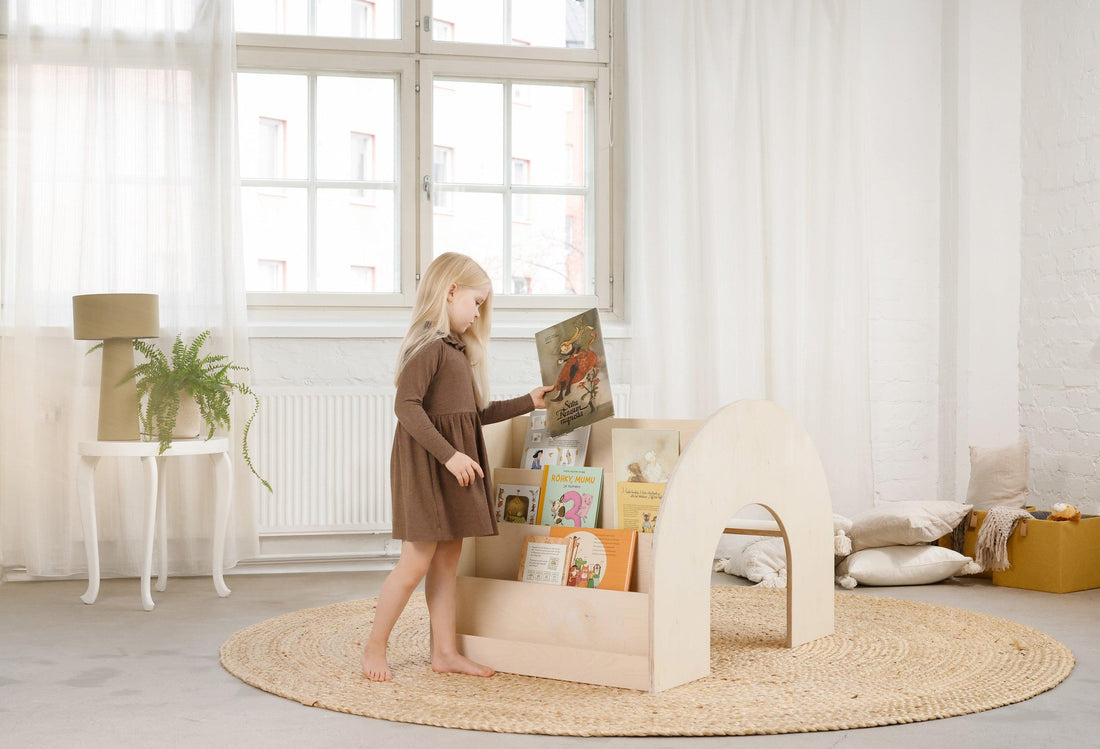 FitWood KUMPU Montessori Bücherregal für Kinder
