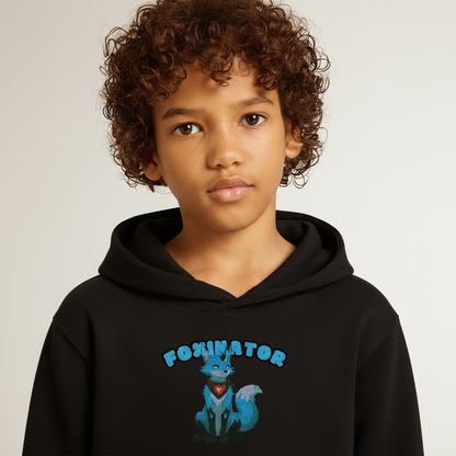 Tokyo Devil Teen Streetwear Kuschel-Hoodie | Foxinator Coralblue