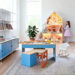 Puppenhaus XXL Panda Bao Bao aus Holz mit LED-Licht
