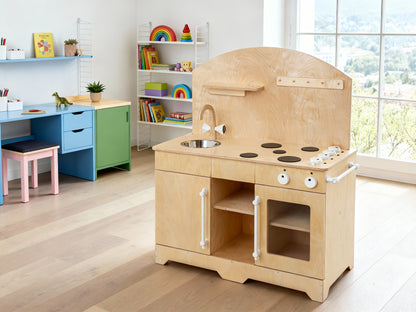 Kinderküche XL – Große Spielküche aus Holz | Van Dijk Toys