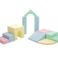 Soft Play 10 Foam Block Set - Light Pastel Creativity