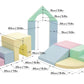 Soft Play 10 Foam Block Set - Light Pastel Creativity