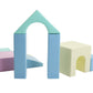 10-teiliges Softplay Bausteinset Helles Pastell | IGLU